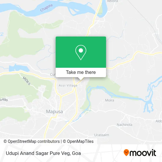 Udupi Anand Sagar Pure Veg map