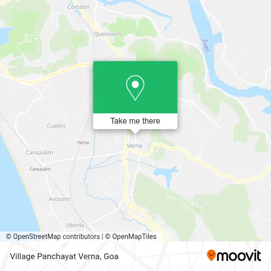 Village Panchayat Verna map