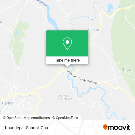 Khandepar School map