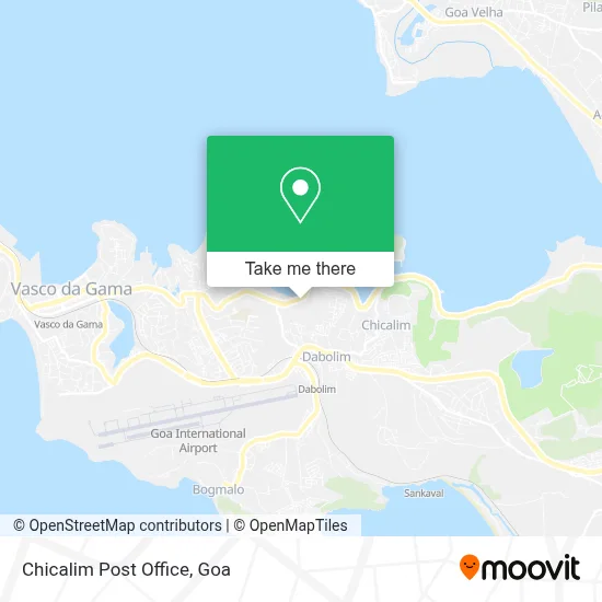 Chicalim Post Office map