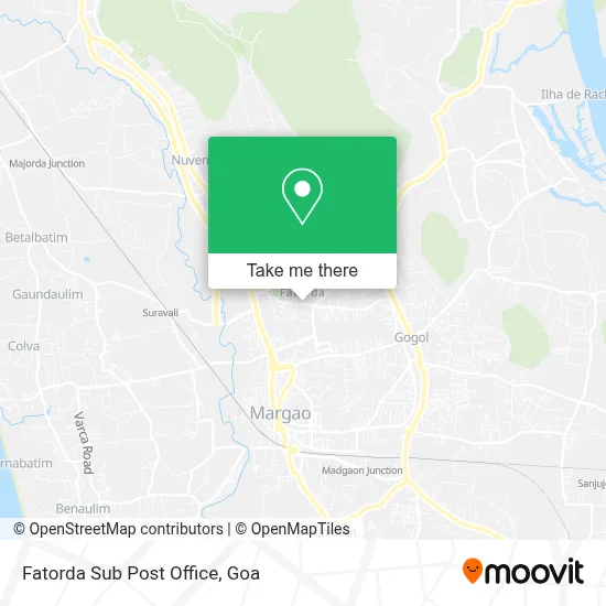 Fatorda Sub Post Office map