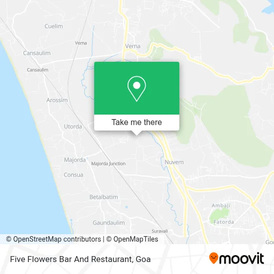 Five Flowers Bar And Restaurant map