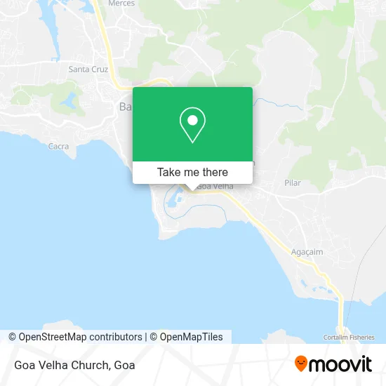 Goa Velha Church map