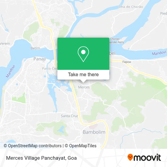 Merces Village Panchayat map