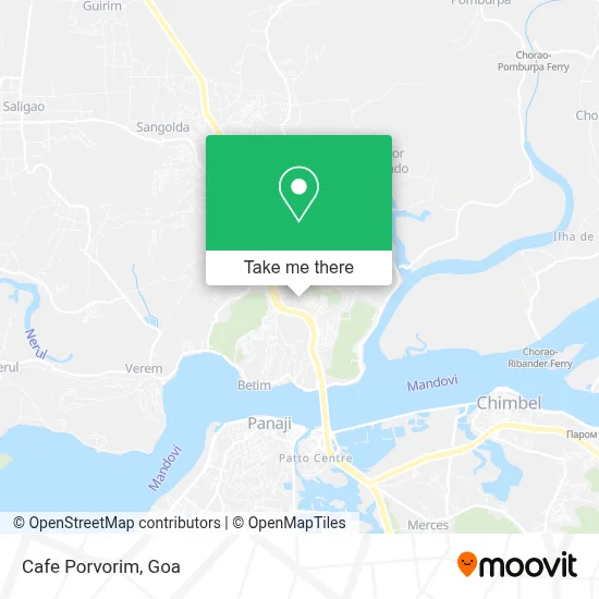 Cafe Porvorim map