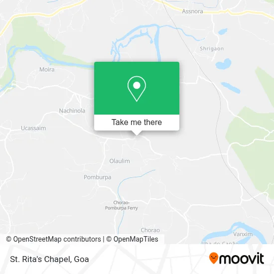 St. Rita's Chapel map