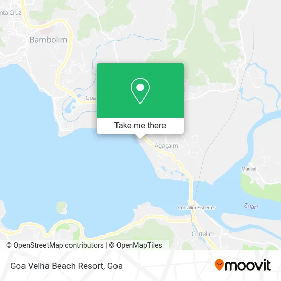 Goa Velha Beach Resort map