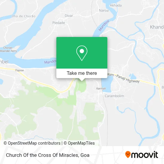 Church Of the Cross Of Miracles map