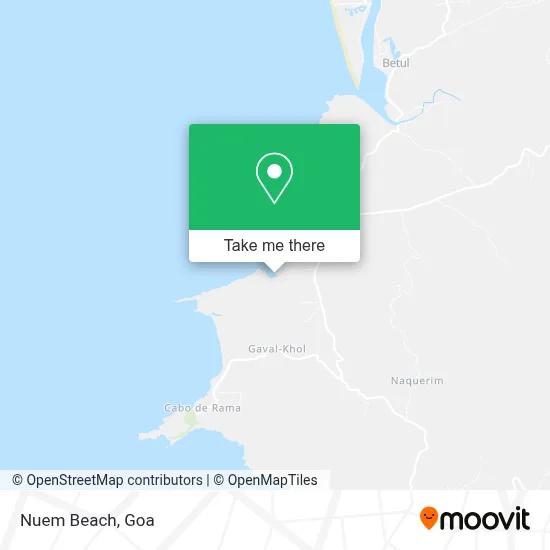Nuem Beach map