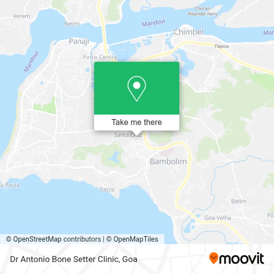 Dr Antonio Bone Setter Clinic map