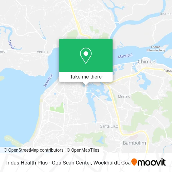 Indus Health Plus - Goa Scan Center, Wockhardt map