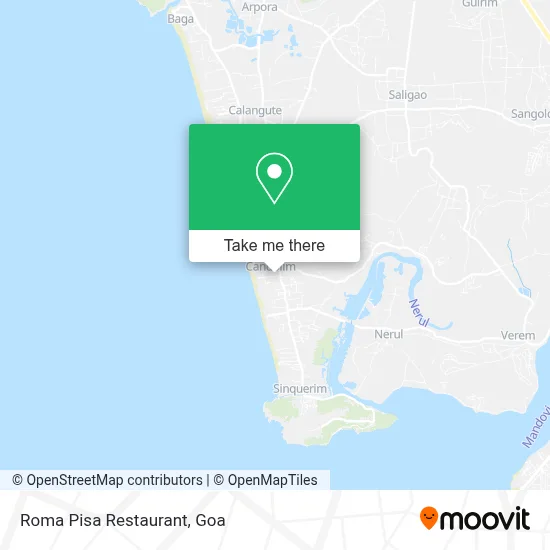 Roma Pisa Restaurant map