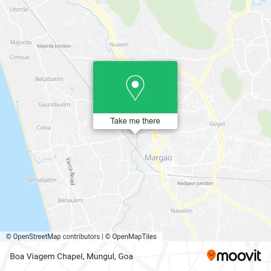 Boa Viagem Chapel, Mungul map