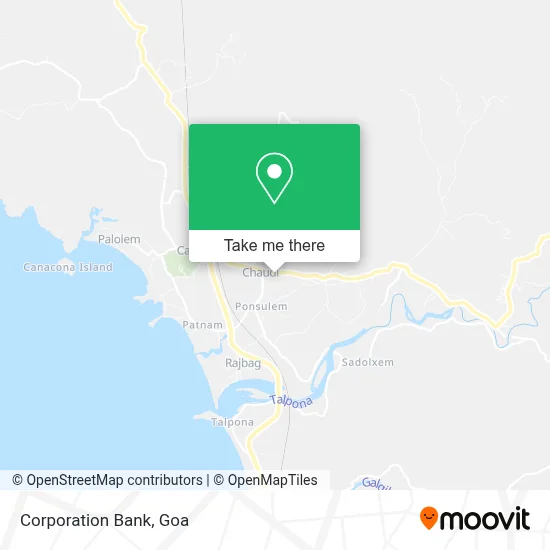 Corporation Bank map