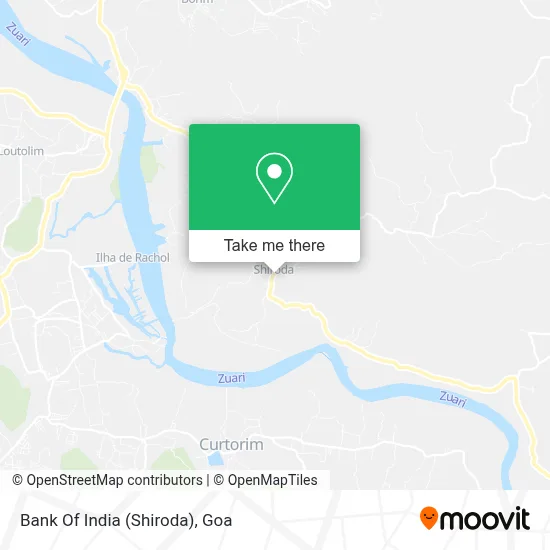 Bank Of India (Shiroda) map