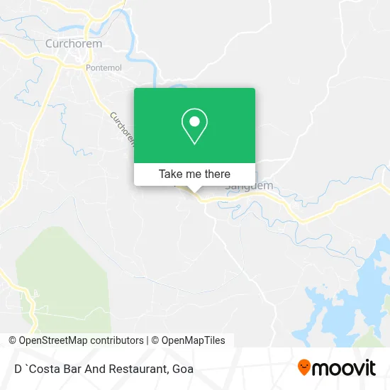 D `Costa Bar And Restaurant map