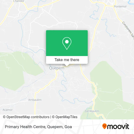 Primary Health Centre, Quepem map