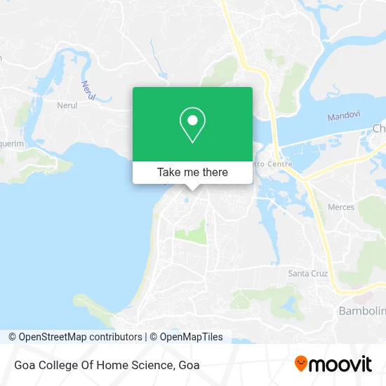 Goa College Of Home Science map