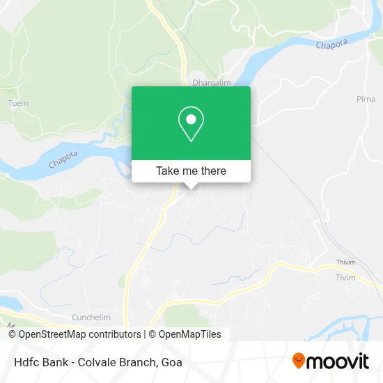 Hdfc Bank - Colvale Branch map