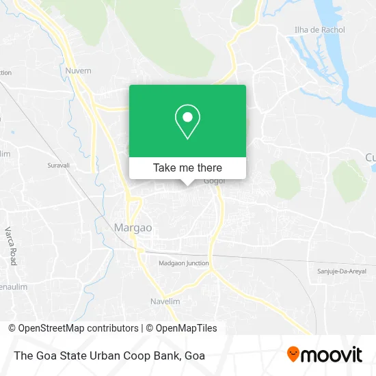 The Goa State Urban Coop Bank map