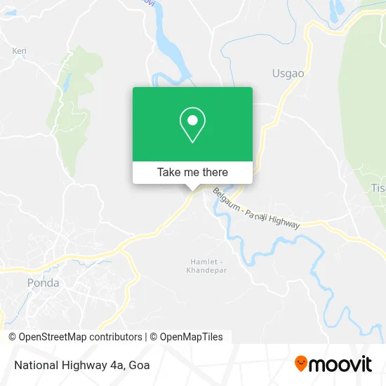 National Highway 4a map