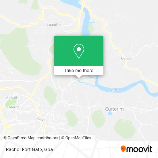 Rachol Fort Gate map