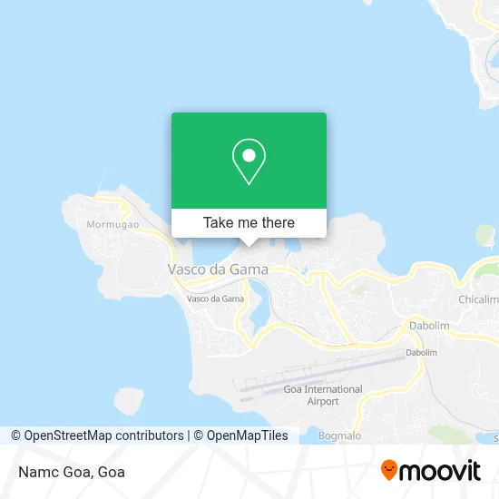 Namc Goa map