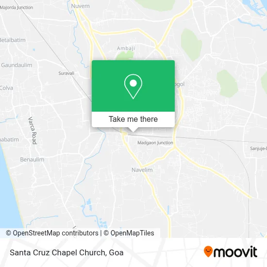 Santa Cruz Chapel Church map