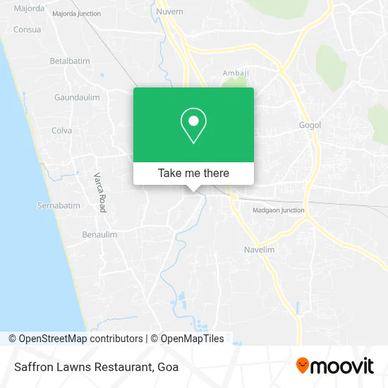 Saffron Lawns Restaurant map