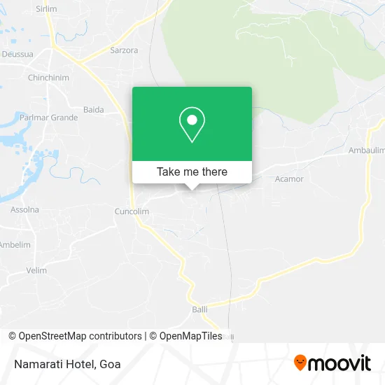 Namarati Hotel map