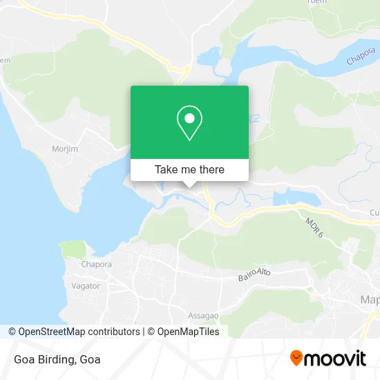 Goa Birding map