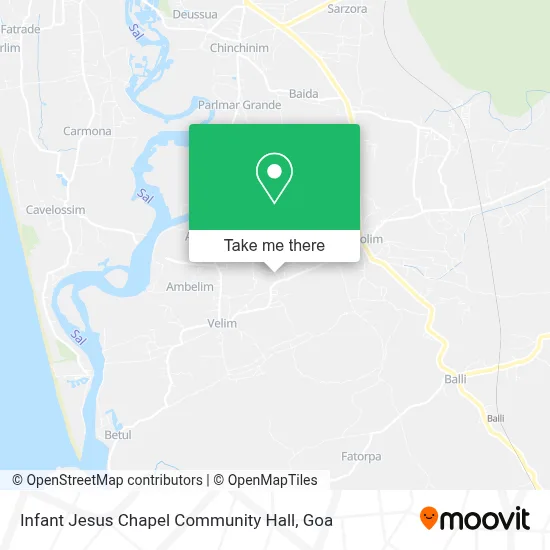 Infant Jesus Chapel Community Hall map