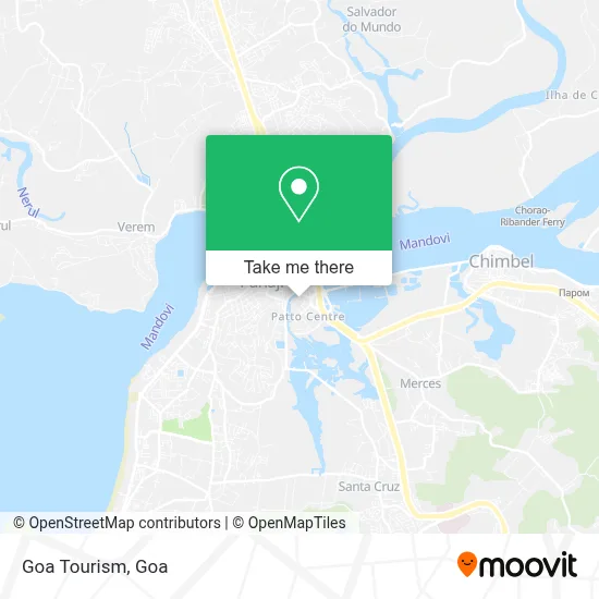 Goa Tourism map
