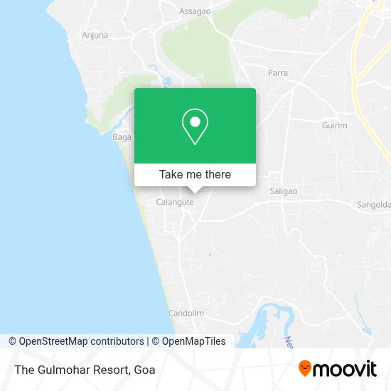 The Gulmohar Resort map