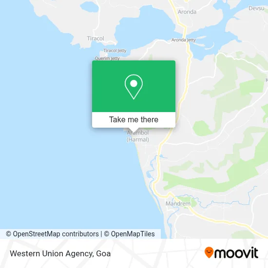 Western Union Agency map