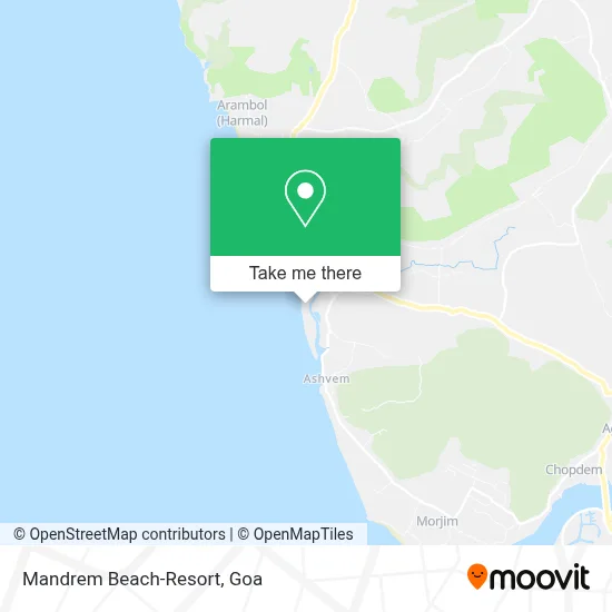 Mandrem Beach-Resort map
