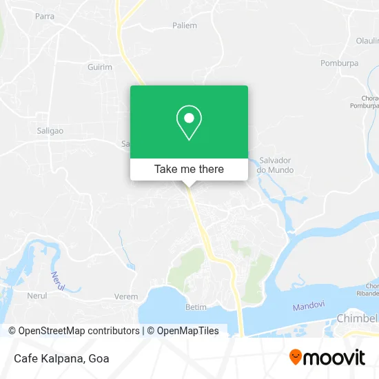 Cafe Kalpana map