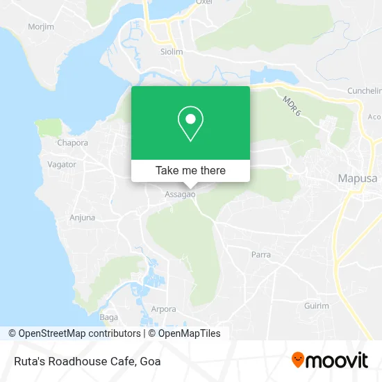 Ruta's Roadhouse Cafe map