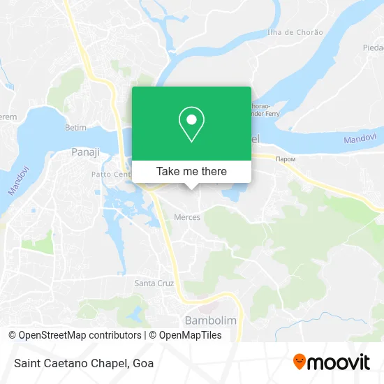 Saint Caetano Chapel map