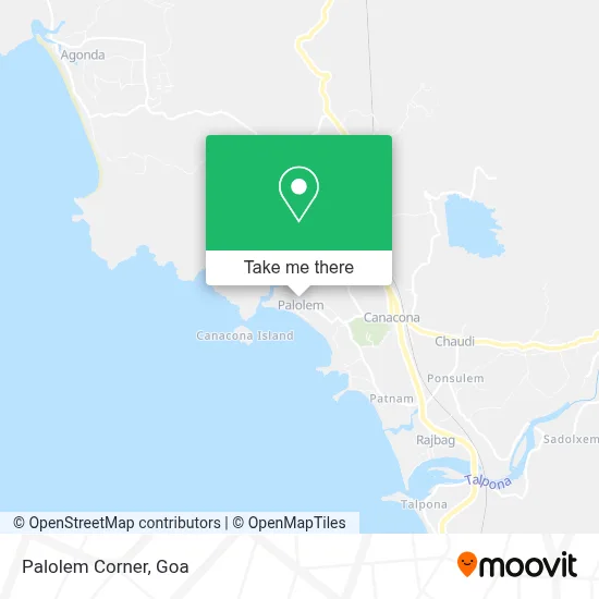 Palolem Corner map