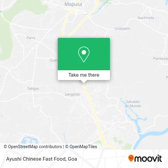 Ayushi Chinese Fast Food map