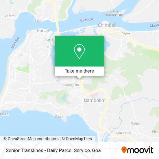 Senior Translines - Daily Parcel Service map