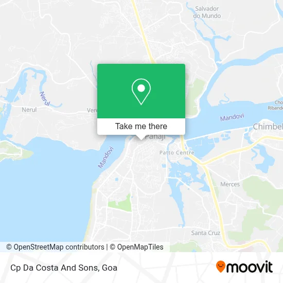 Cp Da Costa And Sons map