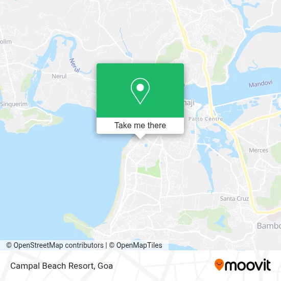 Campal Beach Resort map