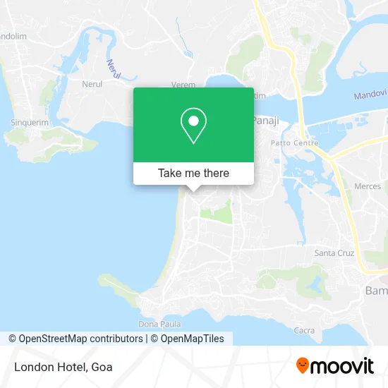 London Hotel map