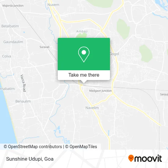 Sunshine Udupi map