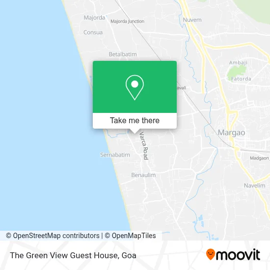 The Green View Guest House map