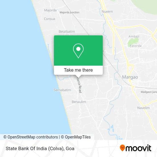 State Bank Of India (Colva) map