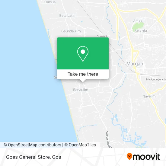 Goes General Store map