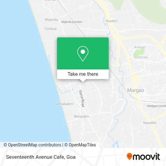 Seventeenth Avenue Cafe map